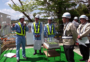 平成25年5月7日　川西市長 現場視察