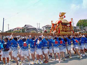 高槻市成合地区祭りへ参加