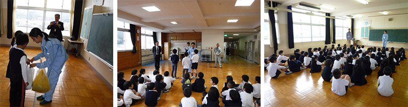 地元小学生の皆様によるどんぐり拾いを実施しました