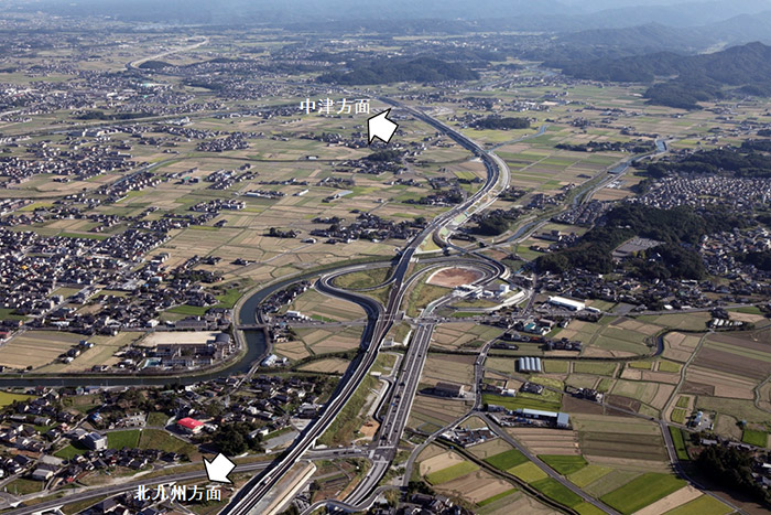 写真（1）　【行橋インターチェンジ付近　平成26年10月7日撮影】