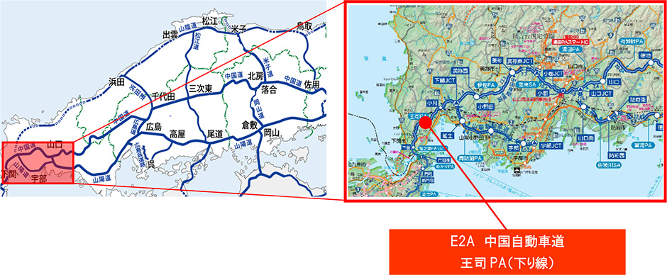 夜間通行止め位置図